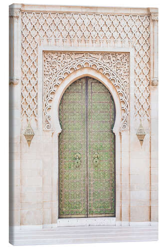 Canvas print The Green Moroccan Door