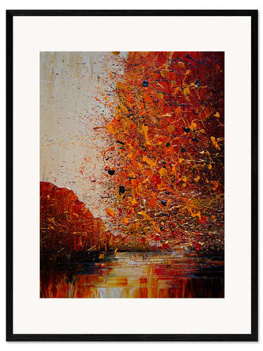 Framed art print Autumn Glow by the Water I