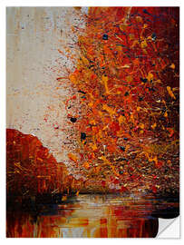 Autocolante decorativo Autumn Glow by the Water I