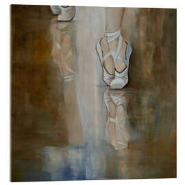 Acrylglasbild Ballettschuhe der Ballerinas