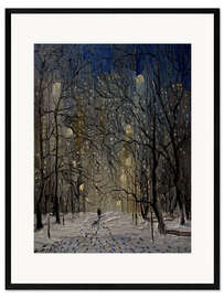 Framed art print New York's Central Park in Winter