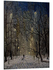 Magnettafel New Yorker Central Park im Winter