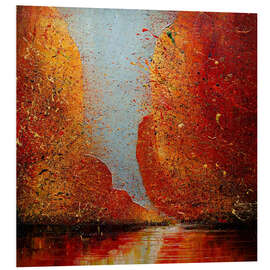 Foam board print Abstract Autumn Trees