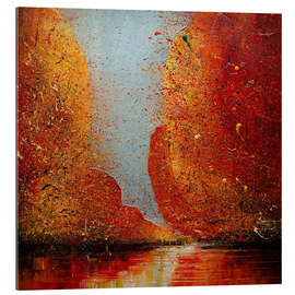 Cuadro de plexi-alu Abstract Autumn Trees