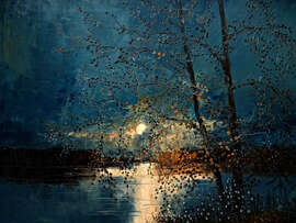 Magnettafel Mondlicht