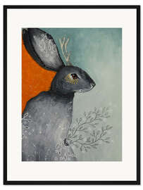 Gerahmter Kunstdruck Der Pfadfinder-Hase