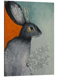 Magnettafel Der Pfadfinder-Hase