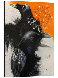 Magnettafel Zwei Krähen - Hüter der Geschichten