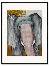 Stampa artistica con cornice His Majesty the Elephant