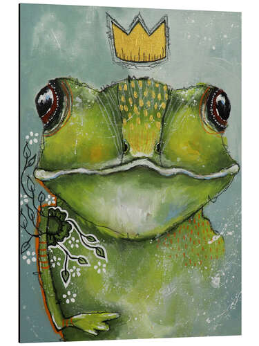 Aluminium print Frog the King