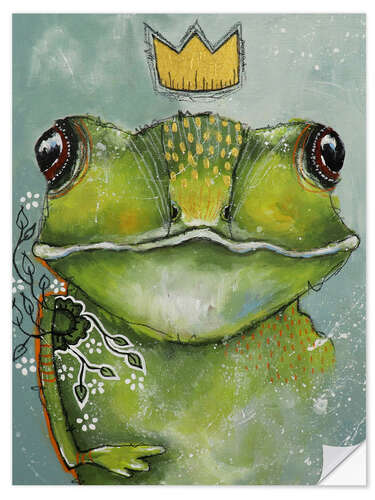 Naklejka na ścianę Frog the King