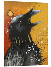 Tableau en PVC Crow with a crown