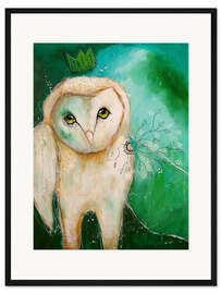 Gerahmter Kunstdruck Bezaubernde Eule