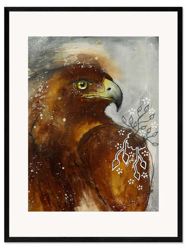 Stampa artistica con cornice Majestic falcon