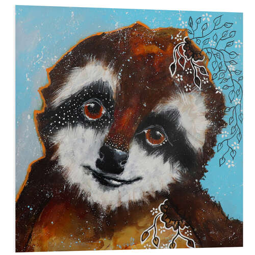 Quadro em PVC Friendly sloth