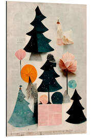 Magnettafel Tannenwald aus Papier