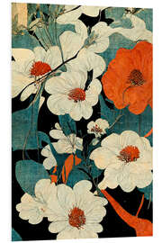 Foam board print Asian Flower Art