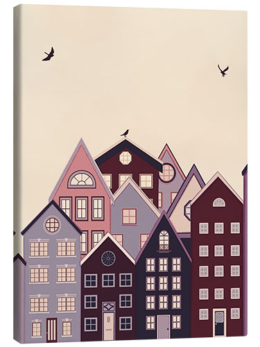 Canvas print Pretty Little Houses