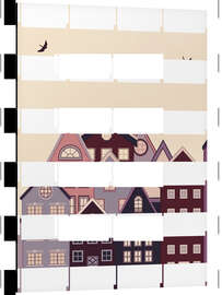 Magnettafel Hübsche kleine Häuser