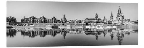 Acrylic print Panorama Skyline Dresden