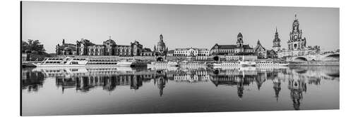 Tableau en aluminium Panorama Skyline Dresden