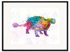Gerahmter Kunstdruck Ankylosaurus, Dinosaurier III