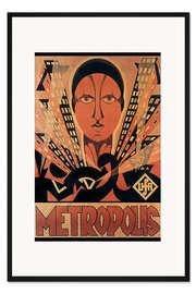 Gerahmter Kunstdruck Metropolis, Regie: Fritz Lang, 1927