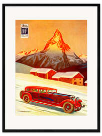 Kehystetty taidepainatus Advertisement for Isotta Fraschini