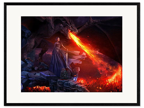 Framed art print Dragon of Revenge