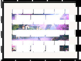 Gerahmter Kunstdruck Im Blumenboot über den fantastischen Fluss