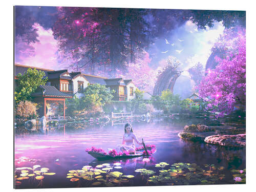 Galleriprint In the Flower Boat across the Fantasy River