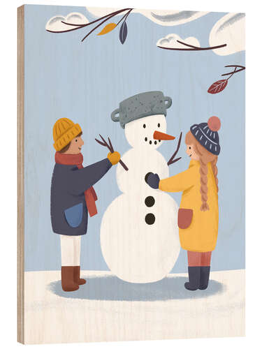 Trebilde Building a snowman