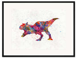 Gerahmter Kunstdruck Carnotaurus, Dinosaurier V