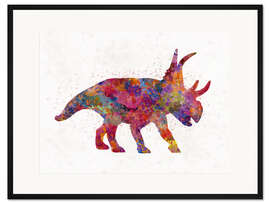 Gerahmter Kunstdruck Diabloceratops, Dinosaurier VI