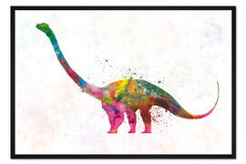 Gerahmter Kunstdruck Barosaurus, Dinosaurier VIII