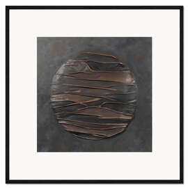 Stampa artistica con cornice Plastic circular shape