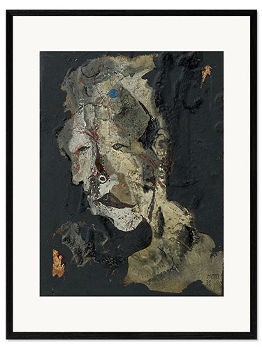 Ingelijste kunstdruk Double face