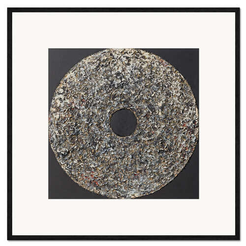 Kehystetty taidepainatus Circular relief