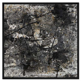 Gerahmter Kunstdruck Hommage an Pollock II