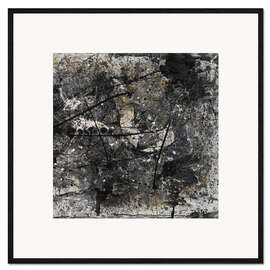 Stampa artistica con cornice Omaggio a Pollock II