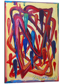 Magnettafel Graffiti mit Tropfen