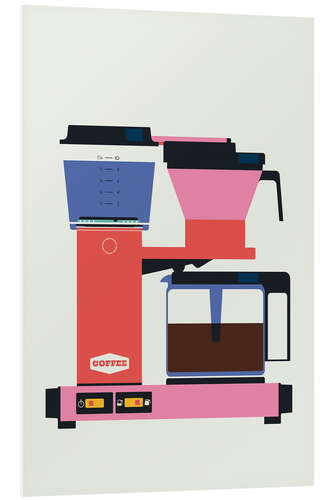 Foam board print Pastel Coffe Maker