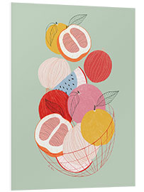 Foam board print Colourful Fruit Basket