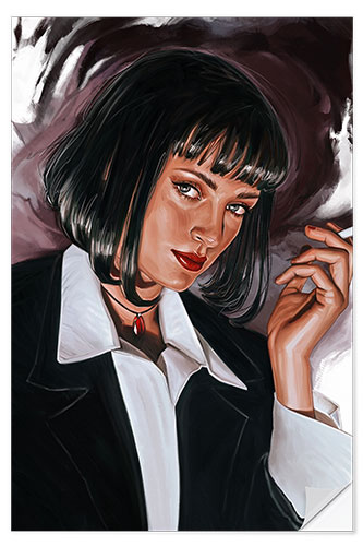 Sisustustarra Mia Wallace smoking, Pulp Fiction