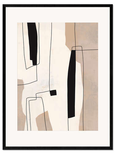 Plakat artystyczny premium w ramie Abstract City Landscape II