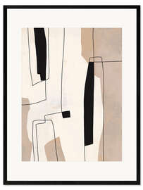 Plakat artystyczny premium w ramie Abstract City Landscape II