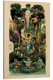 Magnettafel Magische Gärten - Collage VI