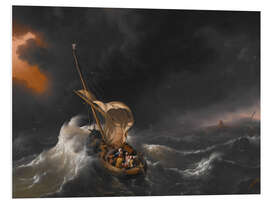 Foam board print Christ in the Storm on the Sea of Galilee