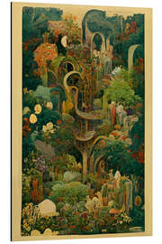 Alubild  Magische Gärten - Collage V - Mariusz Flont