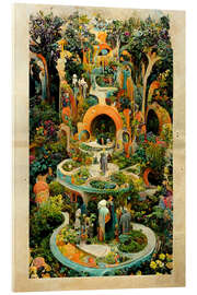 Tableau en verre acrylique  Magic Gardens - Collage IV - Mariusz Flont